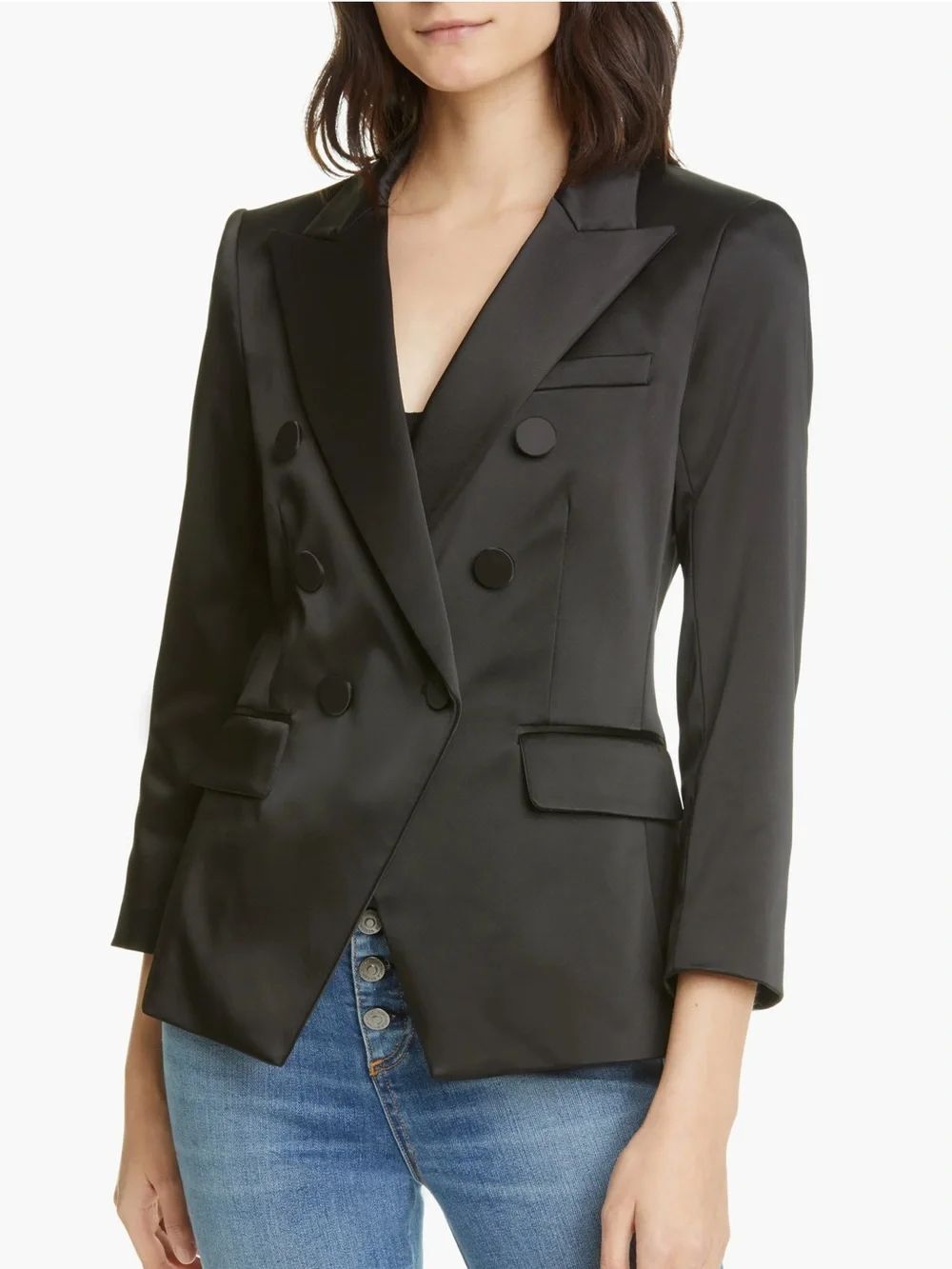 NWT Veronica Beard Empire Satin Dickey Jacket Size 16